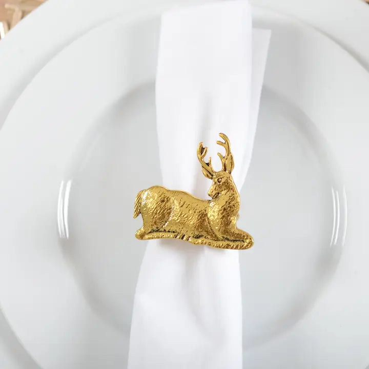 Deer Napkin Rings - Set of 4