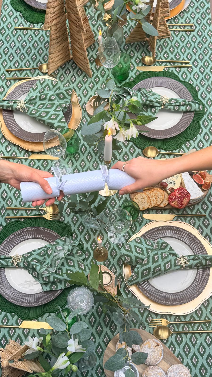 Twist placemat greeen