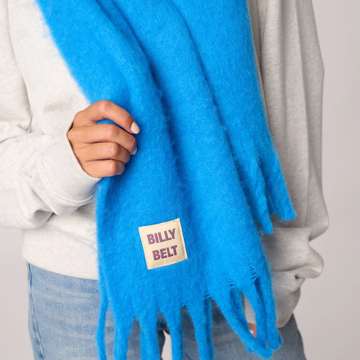 Blue Oversized Scarf