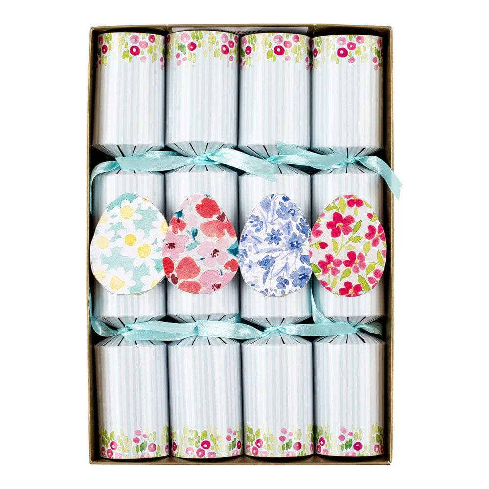 Floral easter egg Celebration Crackers - 8 Per Box-Paper-LNH Edit