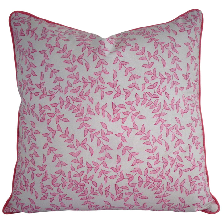 Tally Pink/White Cushion Cover