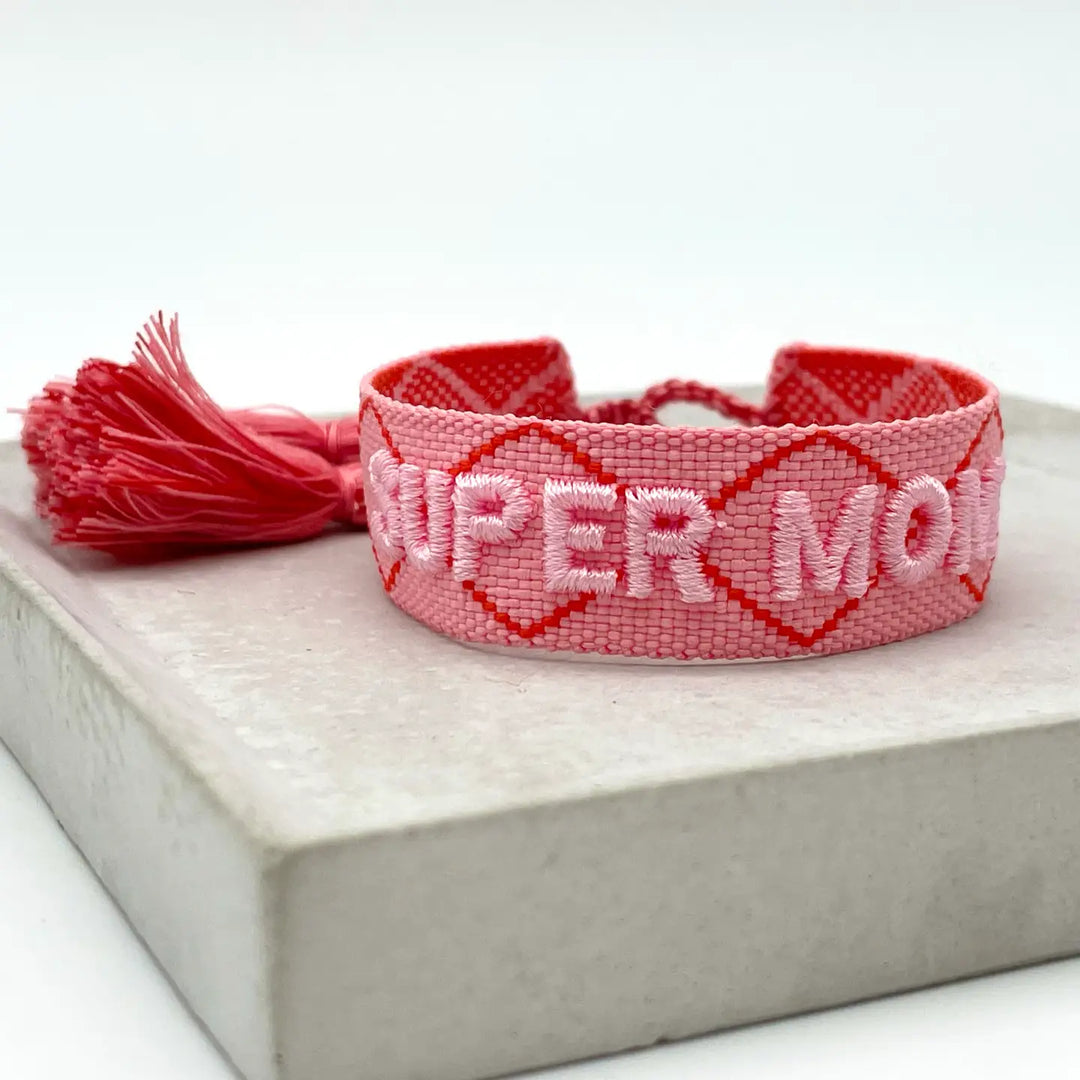 Super Mom Woven Bracelet