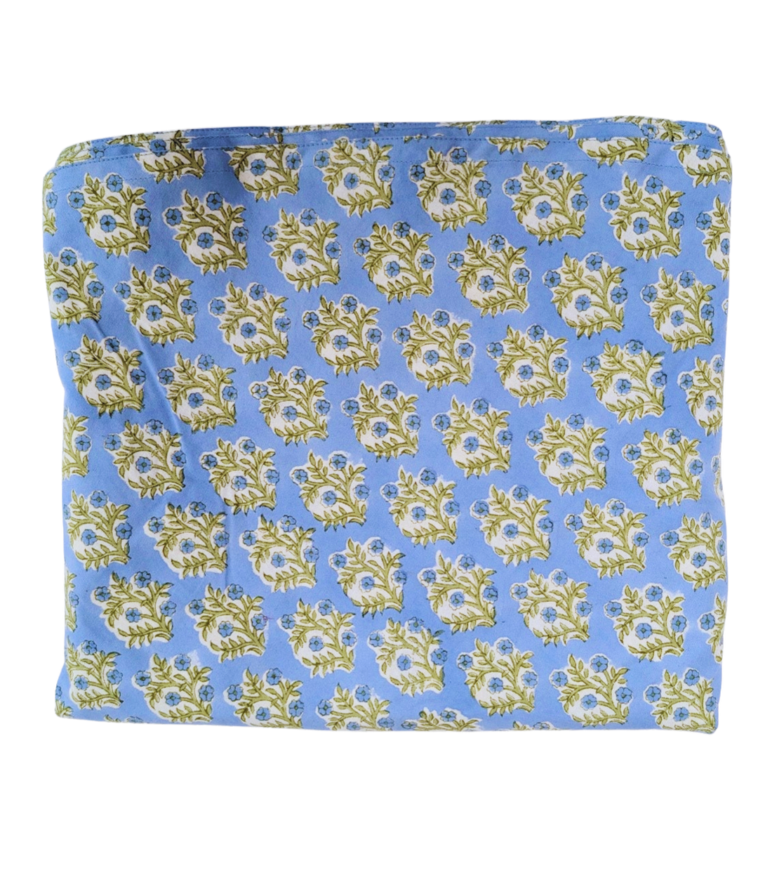 Emily Blue Round Tablecloth