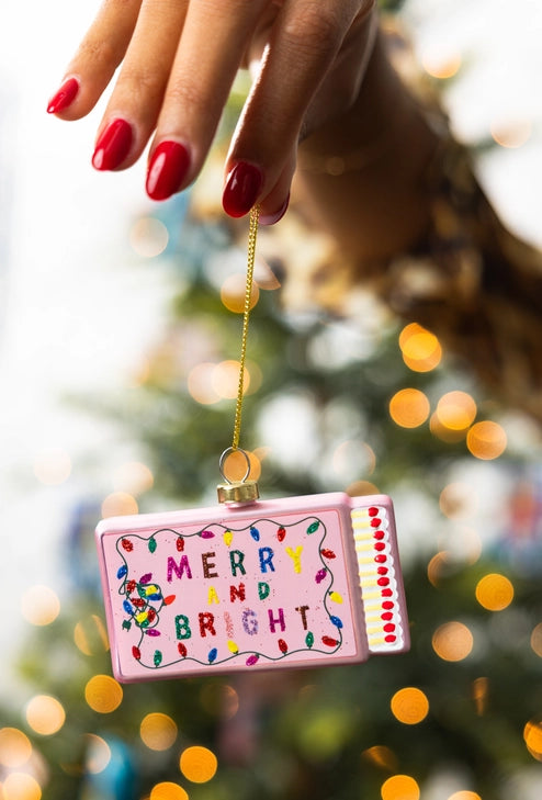 Matchbox Ornament - Merry & Bright