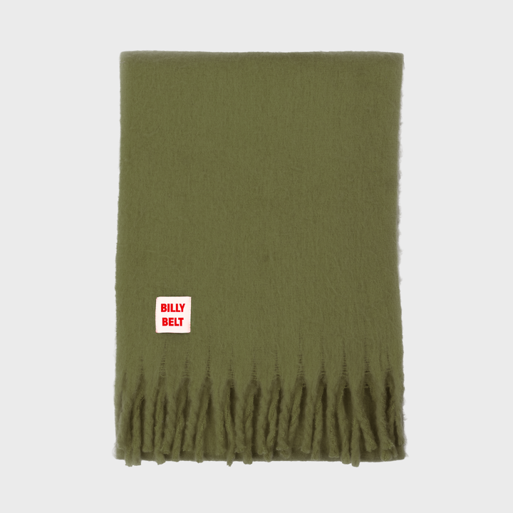 Khaki Green Oversized Scarf