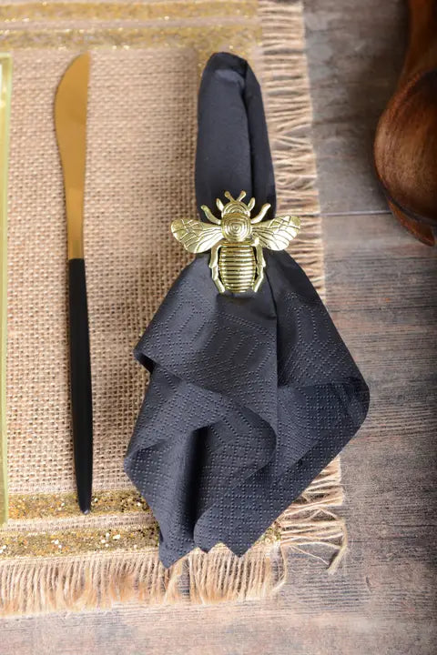 Set of 4 Bee Napkin Rings