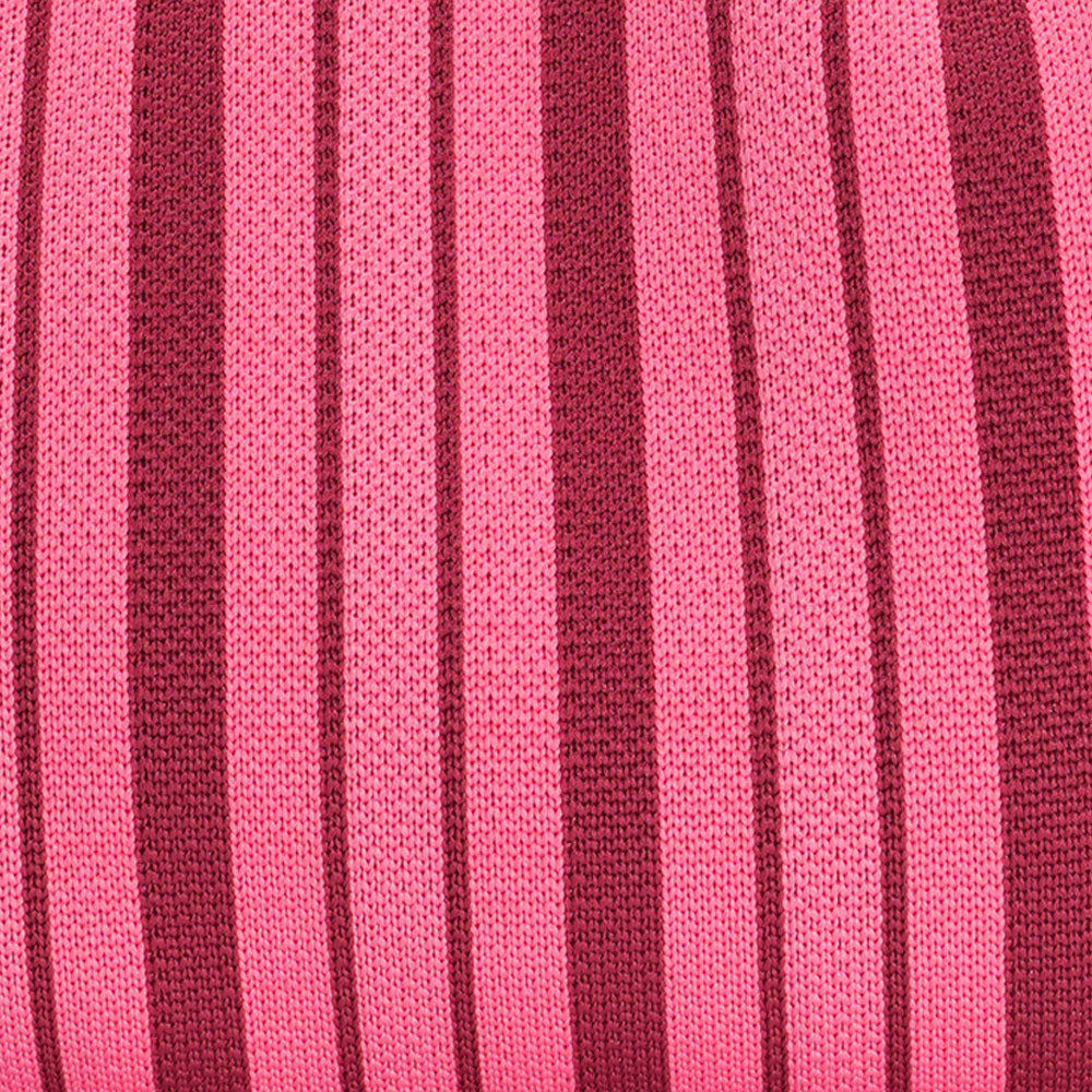 RASPBERRY THIN Stripe Clutch Bag