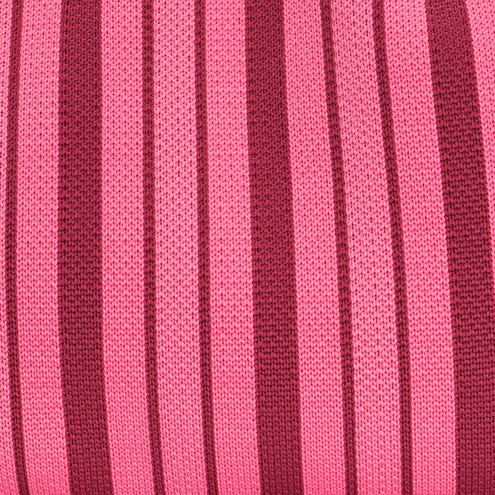 RASPBERRY THIN Stripe Clutch Bag