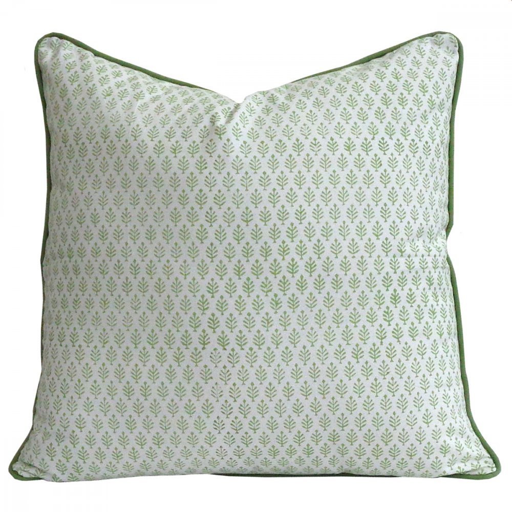 Sofia Green Cushion Cover-Cushion Covers-LNH Edit