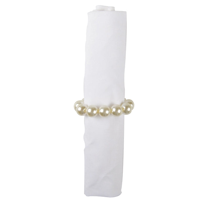 Pearl Napkin Rings - Set of 4