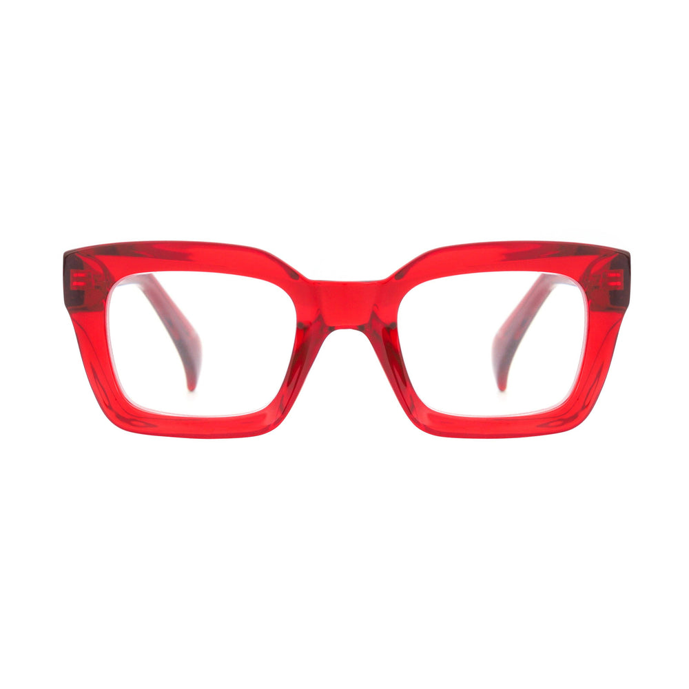 Ryan Simkhai | Sophie | Transparent Red | Blue Light-reading glasses-LNH Edit