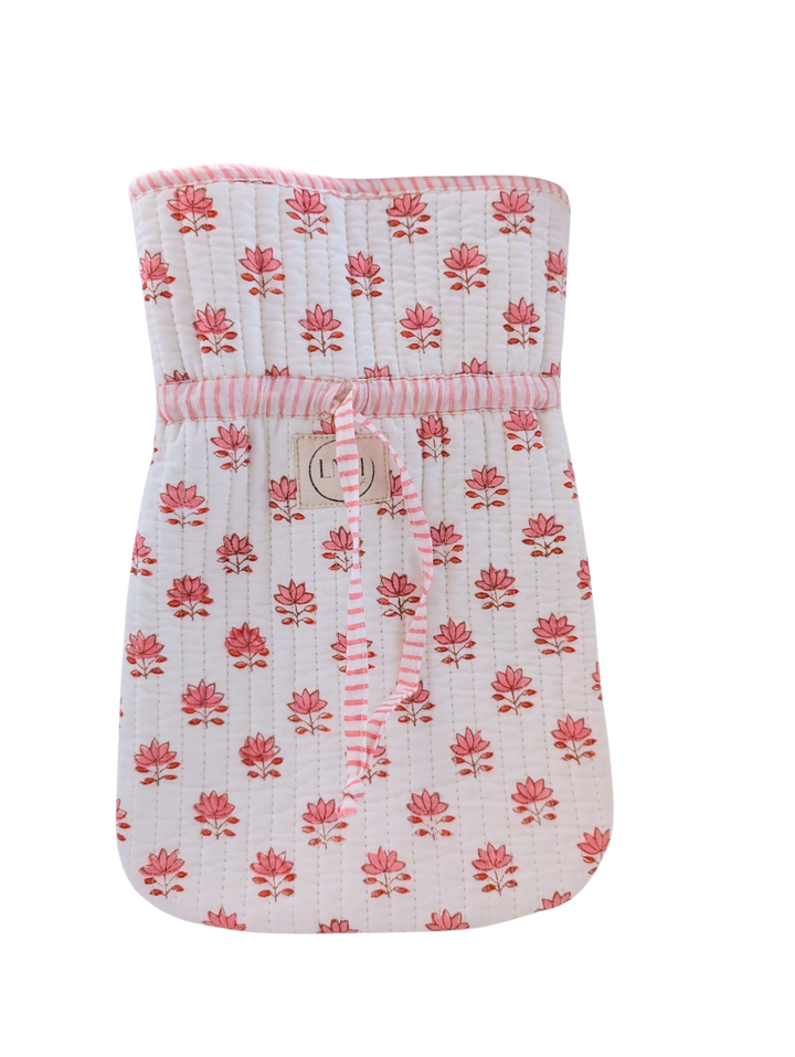 Clover Pink Hot Water Bottle Cover-hot water bottle cover-LNH Edit