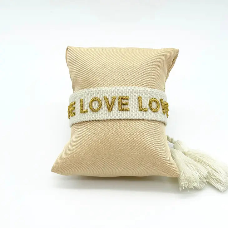 LOVE LOVE LOVE Woven Bracelet-Bracelets-LNH Edit