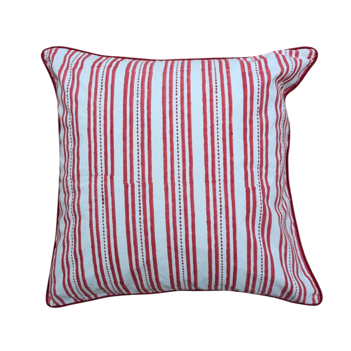 Elsie Red Cushion Cover-Cushion Covers-LNH Edit