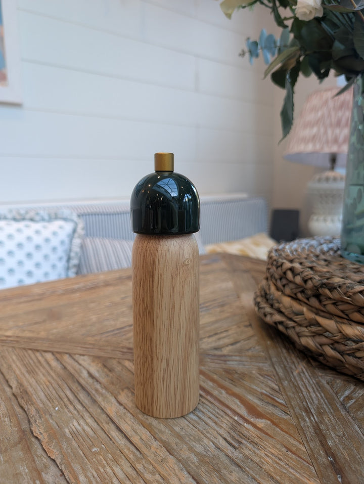 Salt/Pepper Grinder green and gold (Medium)