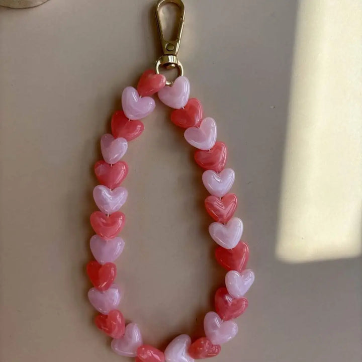 Big Heart Phone Cord ¦ Pale Pink