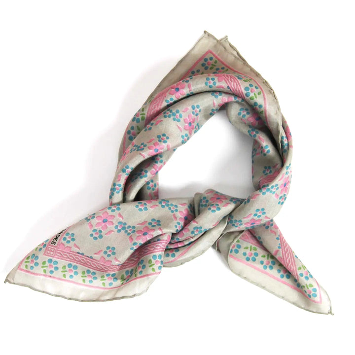 Silk Mini Natasha Rose Fuchsia scarf