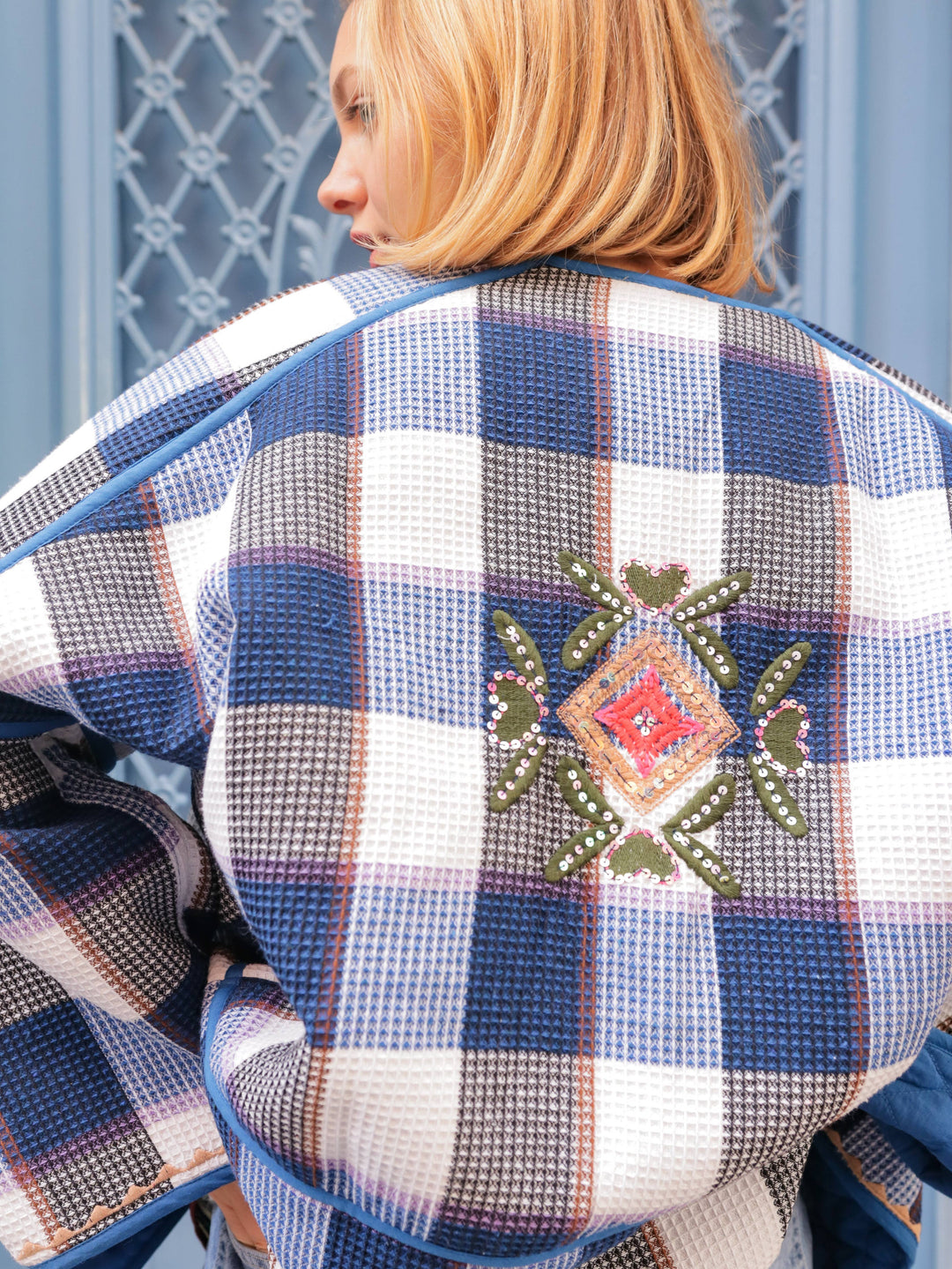 Embroidered Shimmer Jacket