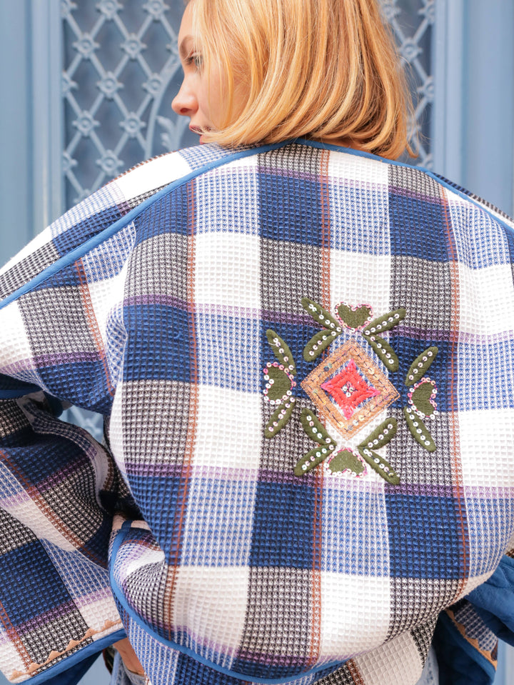 Embroidered Shimmer Jacket