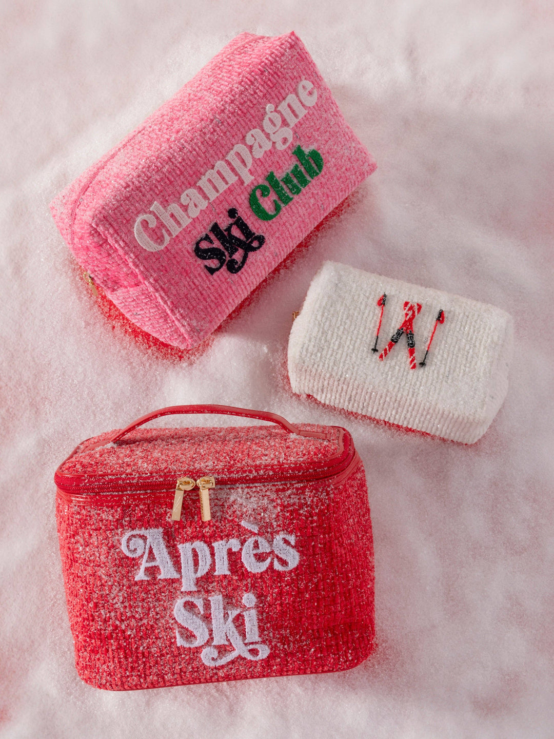 "APRES SKI" COSMETIC CASE, RED