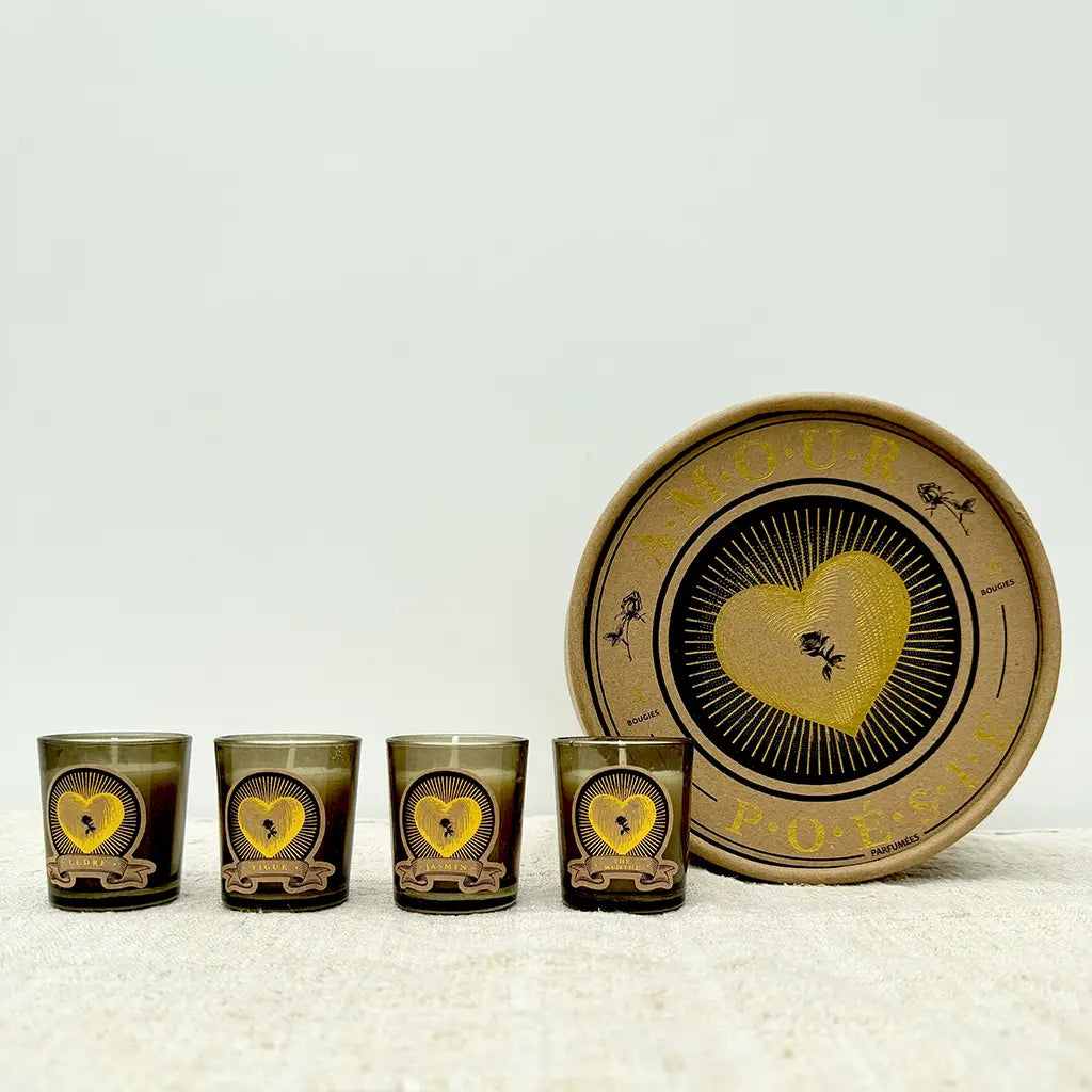 Set of 4 Love Candles