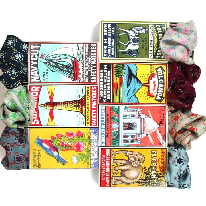 Silk Mini Natasha Prune Purple scarf