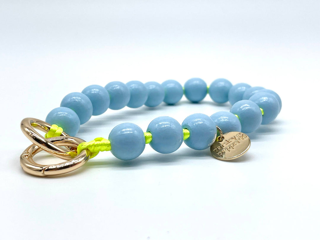 Blue on Neon Phone/ Bag Charm