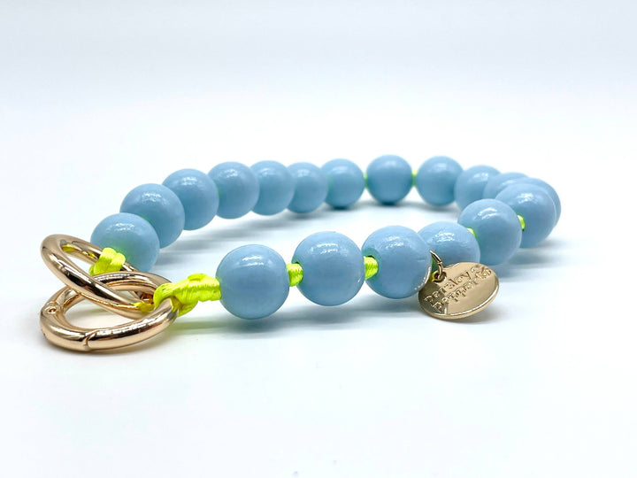 Blue on Neon Phone/ Bag Charm