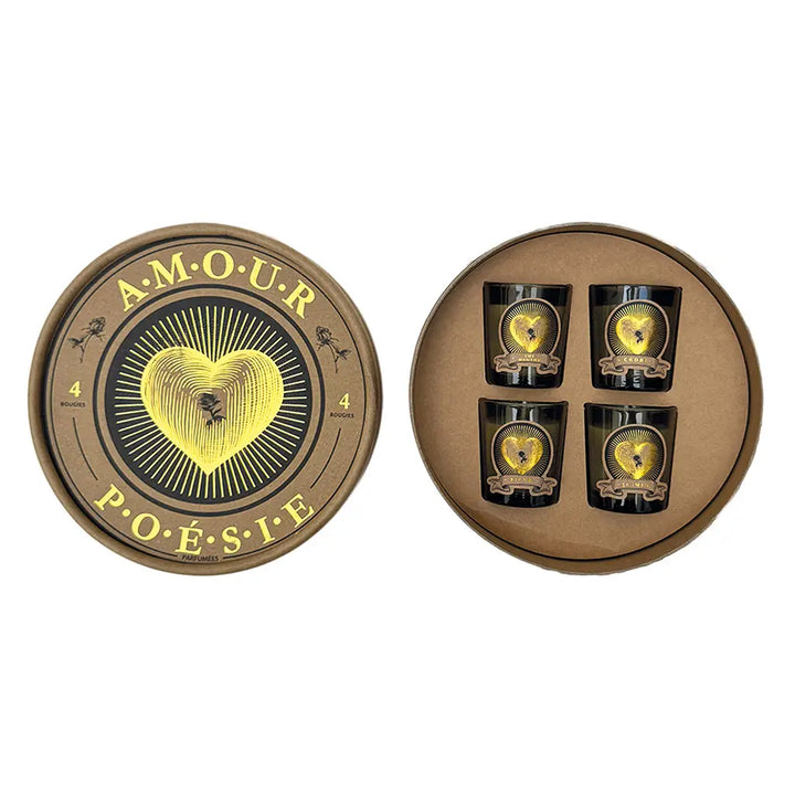 Set of 4 Love Candles