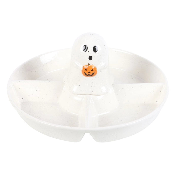 Ghost Halloween Chip & Dip  Serving Dish