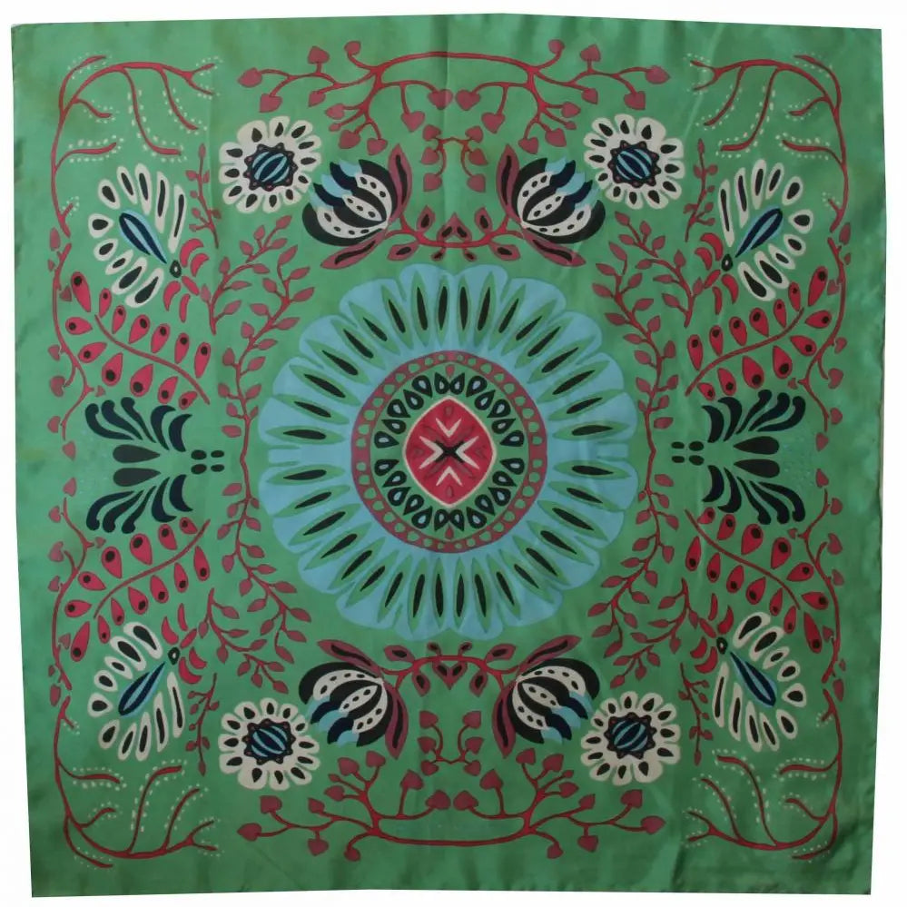 Silk Green Mini Marushka scarf