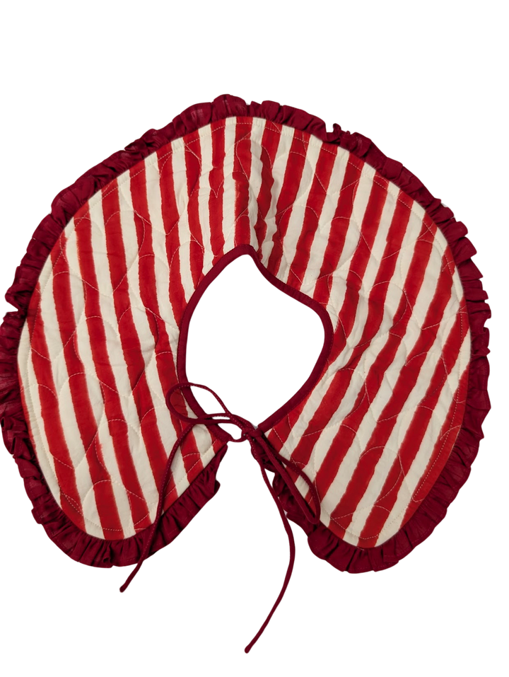 Stripe Quilted collar
