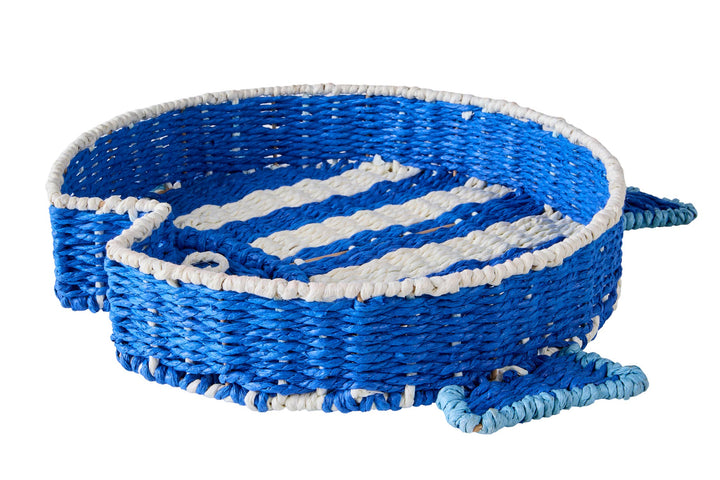 Woven Blue Fish Tray