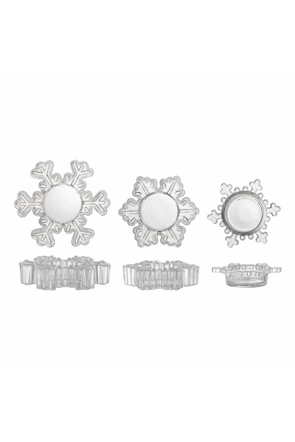 Snowflake Tealight holder set