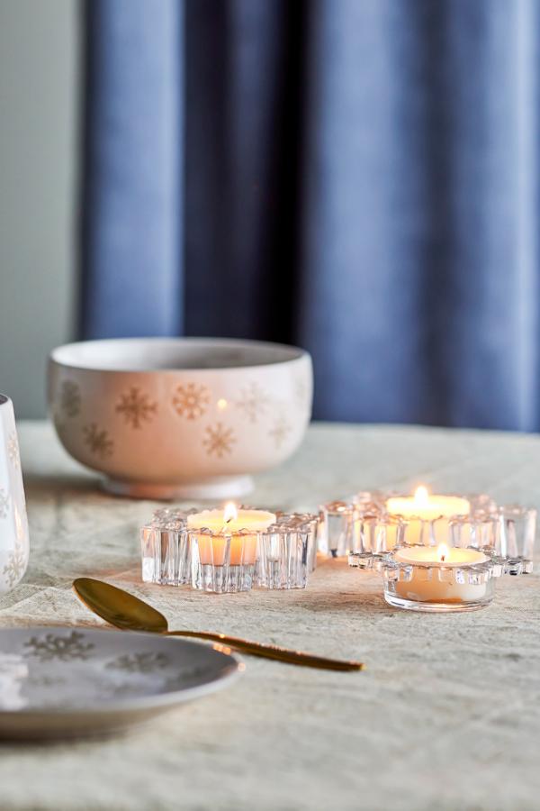Snowflake Tealight holder set