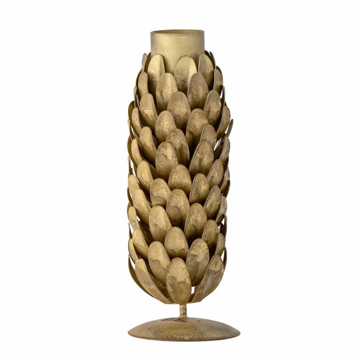 Brass Pinecone candle holder Large