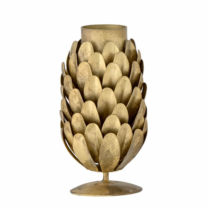 Brass Pinecone candle holder Small