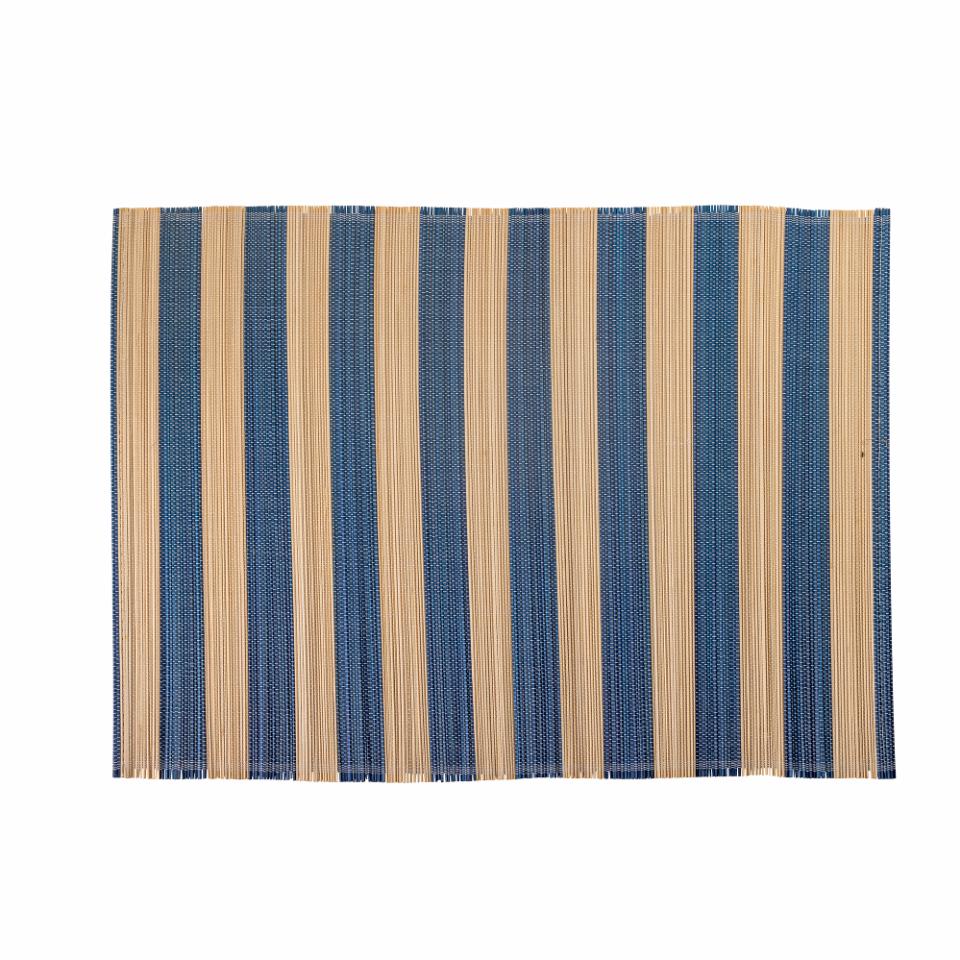 Blue, Bamboo placemat set of 4-Placemats-LNH Edit