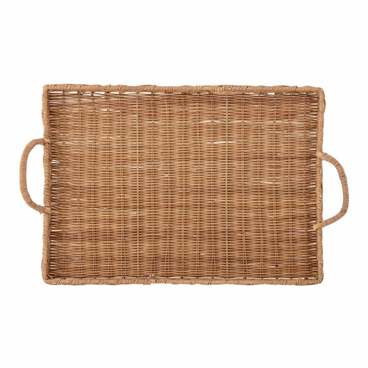 Large Rattan Serving Tray