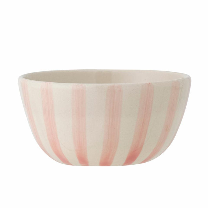 Handpainted Stripe Rose Bowl, Sold Individually