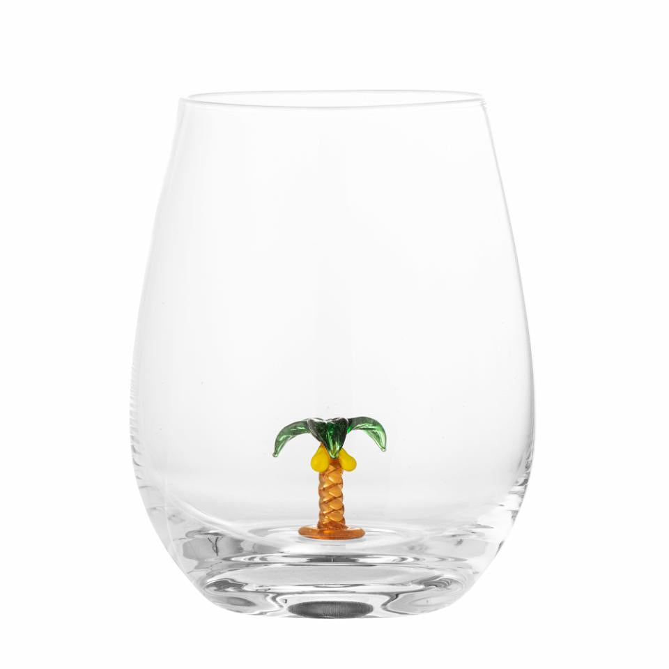 Misa Palm Drinking Glass, sold individually-Water Glasses-LNH Edit