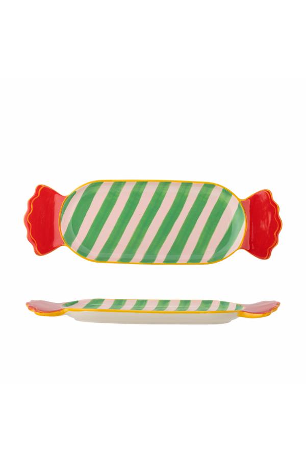 Green and Pink Sweetie serving plate