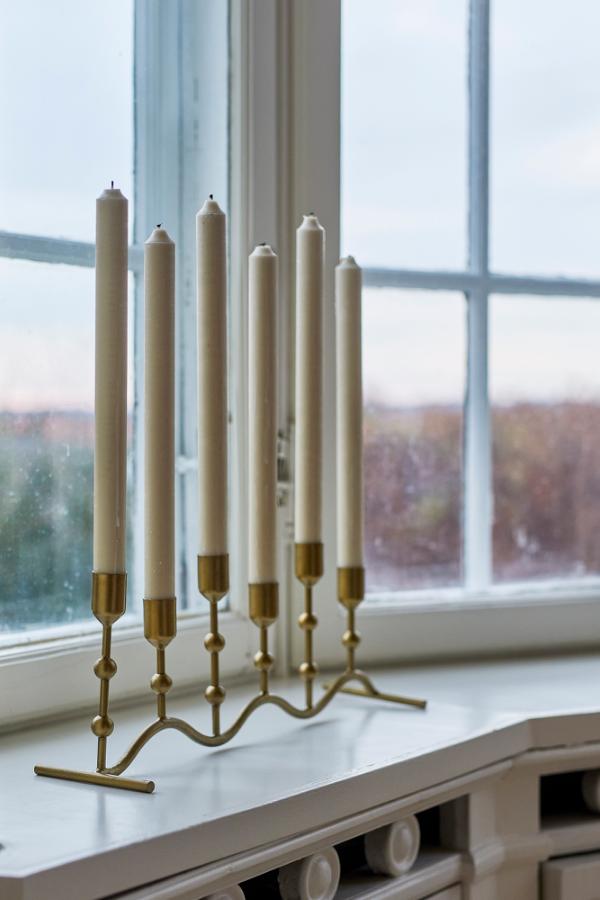 Kiri Candle Holder, Brass, Iron