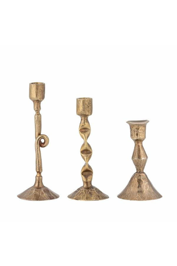 Efsa Candle Holder, Brass, Set of 3