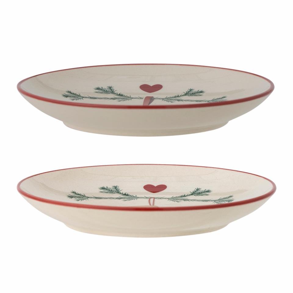 Small Yule Plate, set of 2