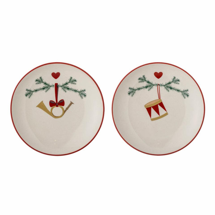 Small Yule Plate, set of 2