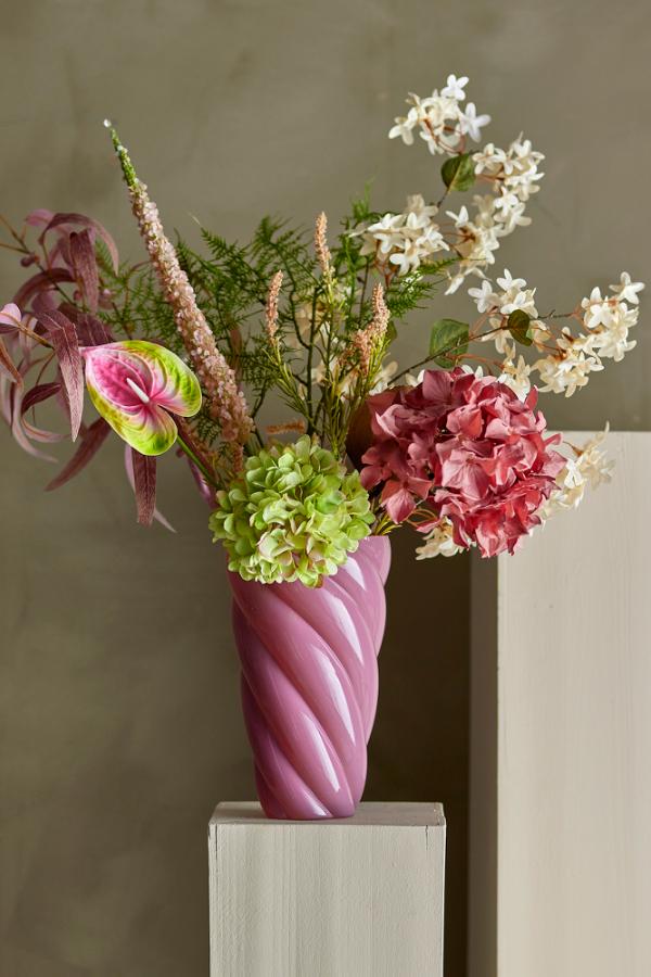 Hydrangea Single faux Stem, White