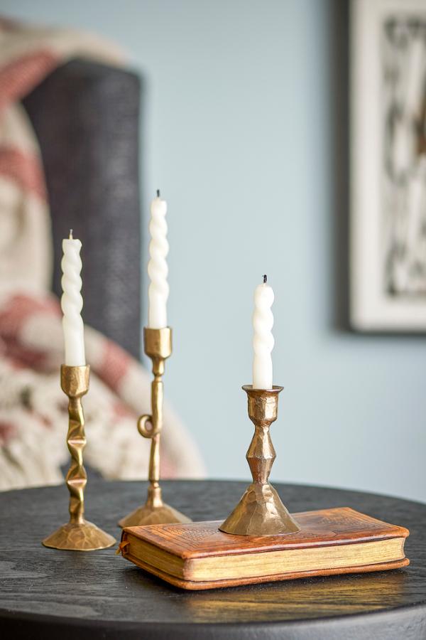 Efsa Candle Holder, Brass, Set of 3