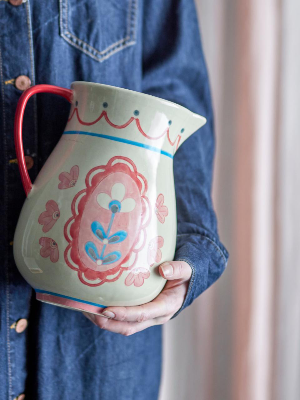 Odina Jug, Rose, Stoneware--LNH Edit