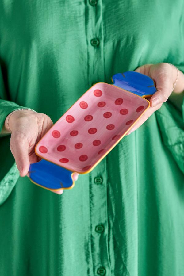 Polka dot Sweetie serving plate